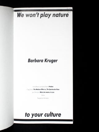 We Won't Play Nature to Your Culture