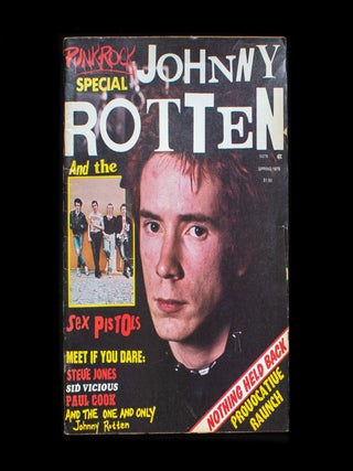 Item #12307 Punk Rock Special: Johnny Rotten and the Sex Pistols. Punk Rock, Myron Fass, Johnny...