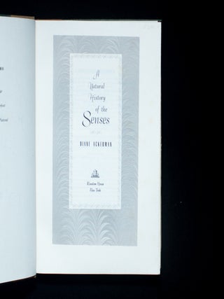 A Natural History of the Senses