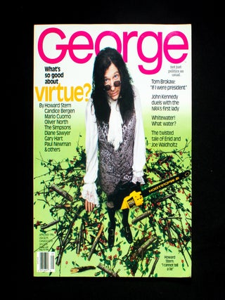 Item #12463 George. George, John F. Kennedy Jr., Howard Stern, -in-chief, cover
