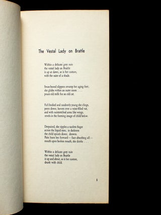 The Vestal Lady on Brattle and Other Poems