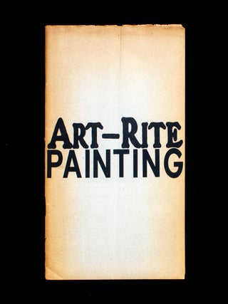 Item #12648 Art-Rite. Art-Rite, Edit deAk, Walter Robinson, Robert Ryman, cover