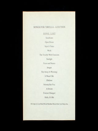 Songs for ‘Drella–A Fiction