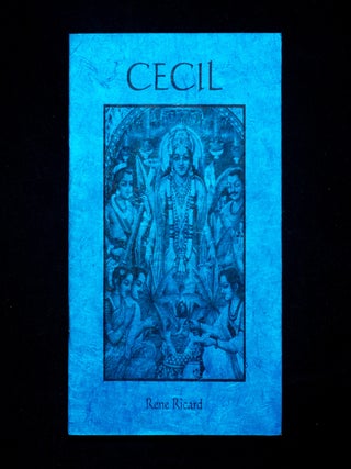 Item #12835 Cecil. René Ricard, Marcia Resnick, provenance