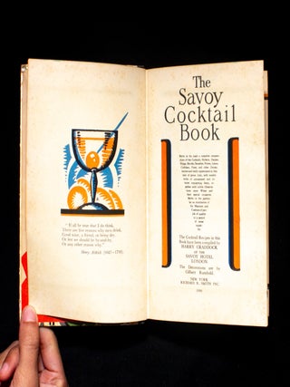 The Savoy Cocktail Book