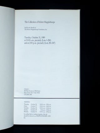 The Collection of Robert Mapplethorpe