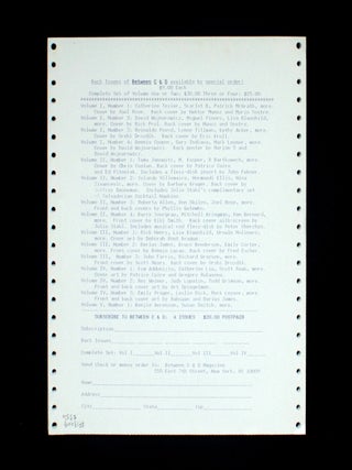 Between C and D: Post-Post-Modern Lower East Side Fiction Magazine