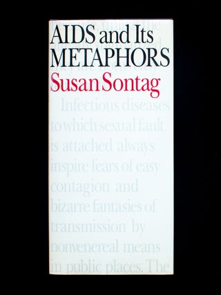 AIDS and Its Metaphors. Susan Sontag, Sigrid Nunez, provenance.