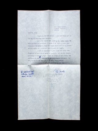 Two Typed Letters Signed