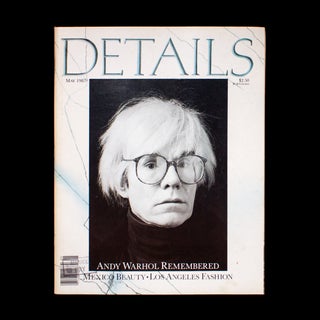 Item #13061 Details. Details, Annie Flanders, Andy Warhol, Cookie Mueller, Michael Musto, cover,...