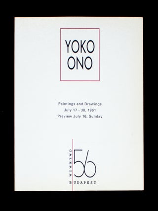 Paintings and Drawings by Yoko Ono. Yoko Ono, George Macunias, photos.