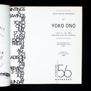 Paintings and Drawings by Yoko Ono