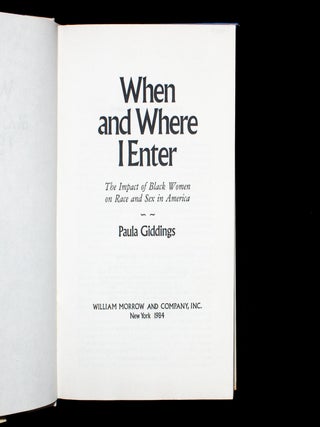 When and Where I Enter
