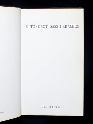 Ettore Sottsass: Ceramics