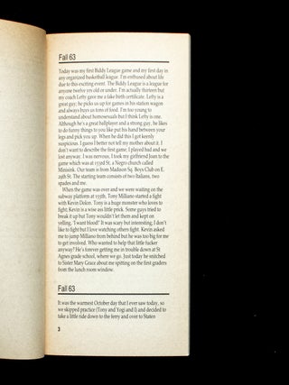 The Basketball Diaries and The Book of Nods
