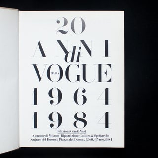 20 Anni di Vogue Italia