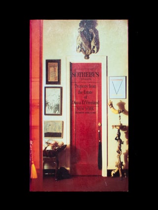 Item #13208 Property from the Estate of Diana D. Vreeland. Diana D. Vreeland, Sotheby's, Bill...