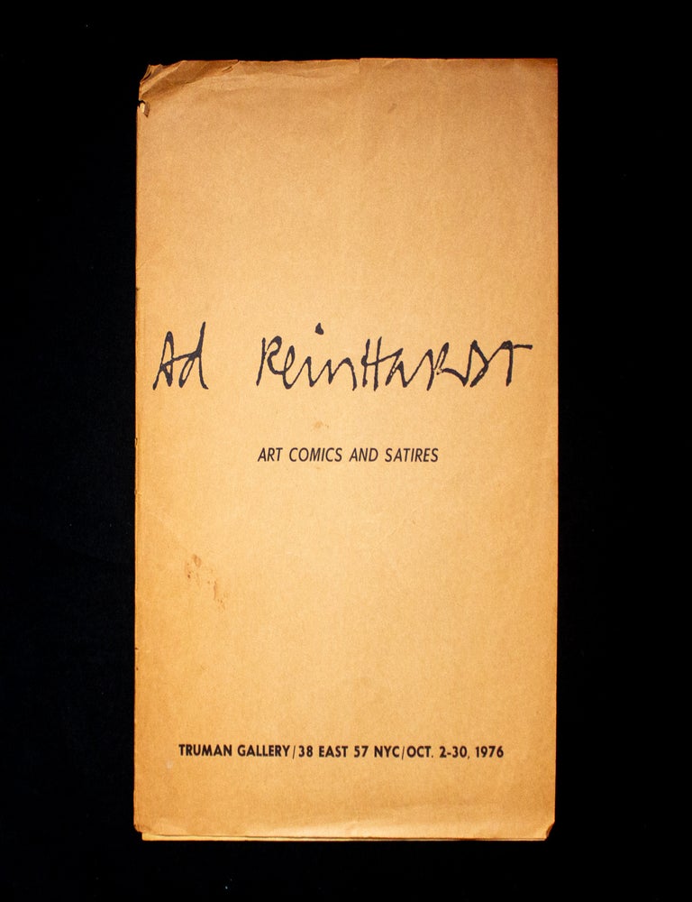 Item #13221 Ad Reinhardt. Ad Reinhardt, Peter Schjeldahl, essay.