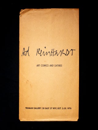 Ad Reinhardt. Ad Reinhardt, Peter Schjeldahl, essay.