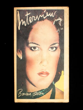 Item #13285 Interview. Interview, Andy Warhol, Barbara Allen, cover