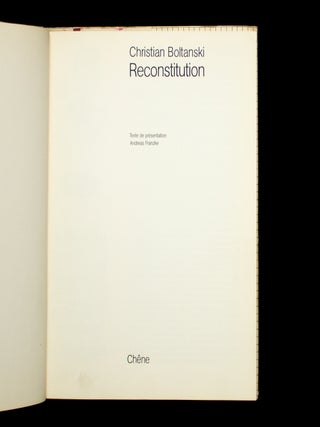 Christian Boltanski: Reconstitution