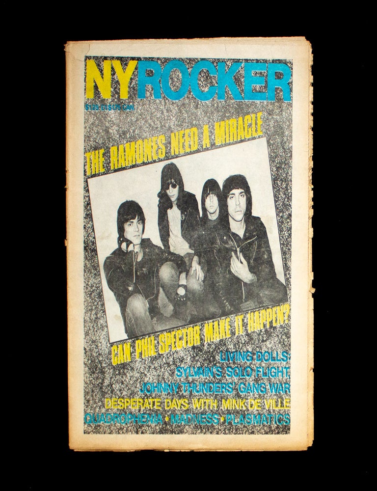 Item #13375 New York Rocker. New York Rocker, Andrew Schwartz, The Ramones, cover.