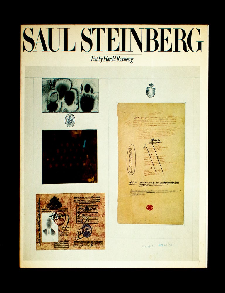 Item #13408 Saul Steinberg. Saul Steinberg, Harold Rosenberg, text.