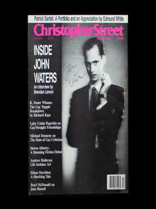 Item #13422 Christopher Street. Christopher Street, Charles L. Ortleb, John Waters, cover