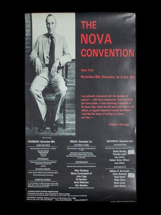 Item #13432 The Nova Convention. William Burroughs, Tina Freeman, photographer