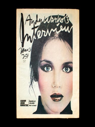 Interview. Interview, Andy Warhol, Isabelle Adjani.