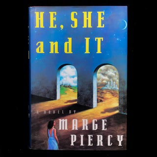 Item #3905 He, She and It. Marge Piercy, Rafal Olbinski, dust jacket