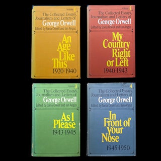 Item #5348 The Collected Essays, Journalism and Letters of George Orwell. George Orwell, Sonia...