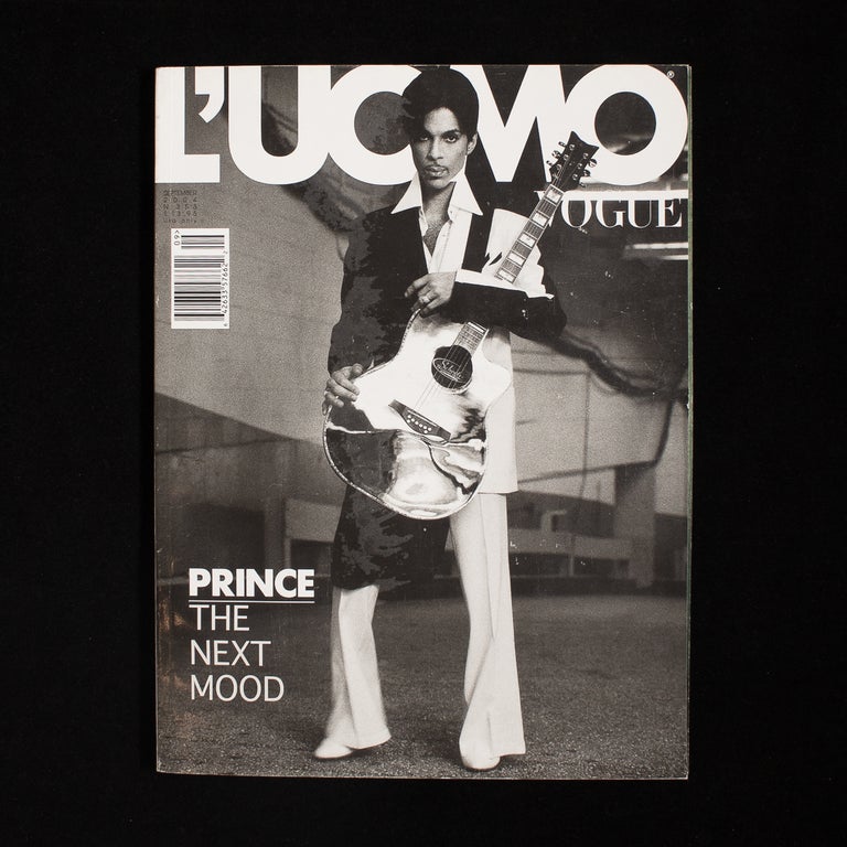 Item #6055 L'Uomo Vogue. Franca Sozzani, Steven Klein, Prince, -in-chief, cover photo, cover model.