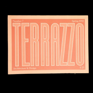 Item #6534 Terrazzo. Architecture and Design. Barbara Radice, and publisher