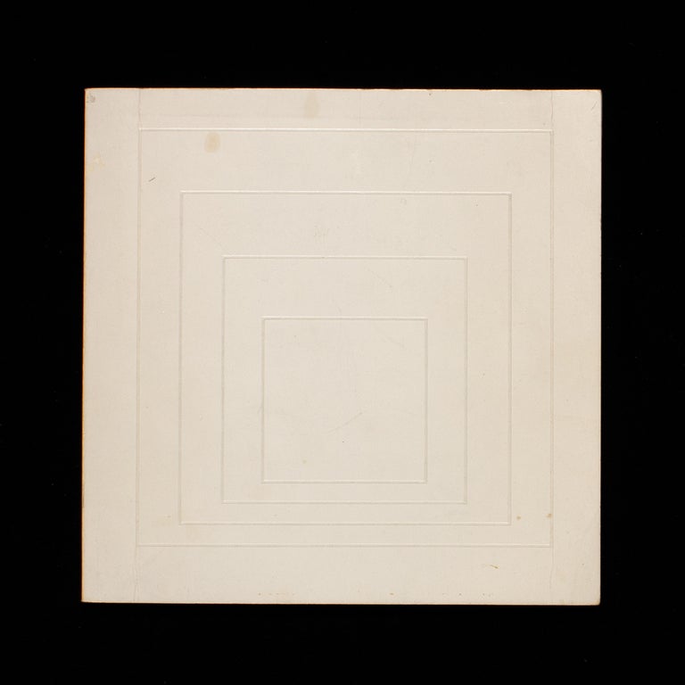 Item #6724 Josef Albers: White Line Squares. Josef Albers, Henry T. Hopkins, curator.