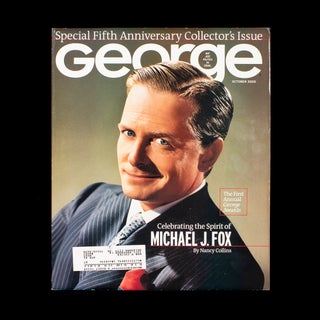 Item #7154 George. John F. Kennedy Jr., Frank Lalli, Michael J. Fox, Jack Valenti, Spike Lee,...