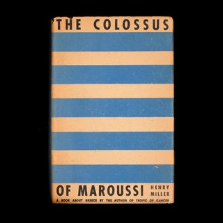 Item #7390 The Colossus of Maroussi. Henry Miller