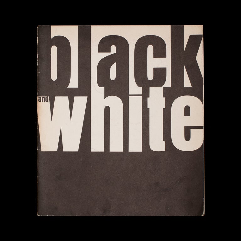 Item #7507 Black and White. Ben Heller, Elaine Lustig Cohen, designer.