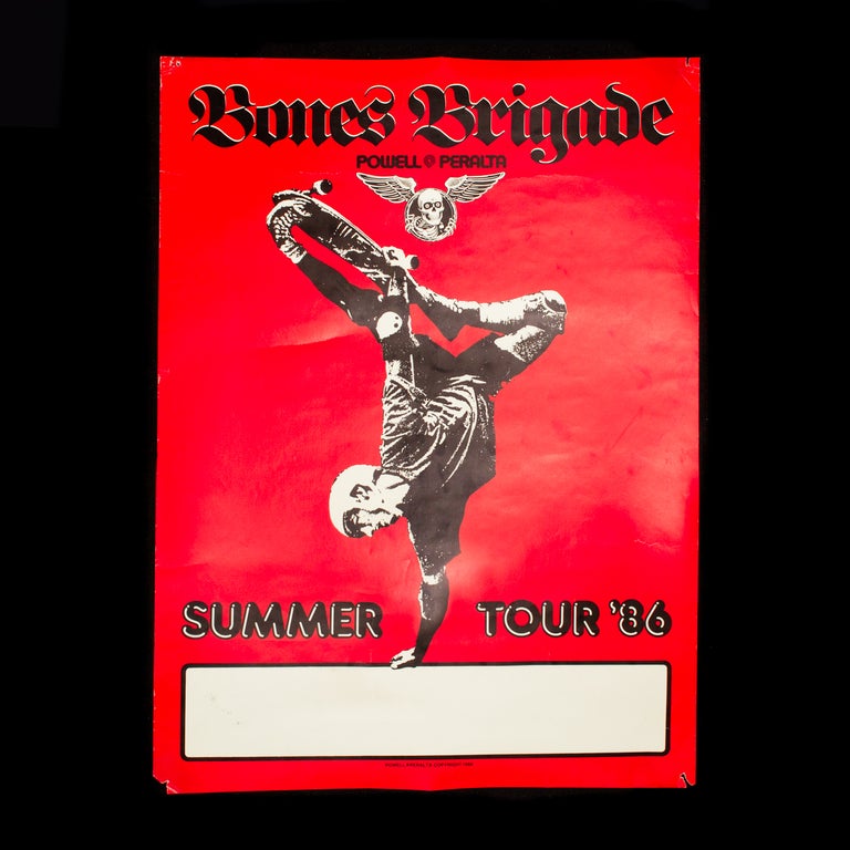 Item #7661 Bones Brigade: Powell Peralta. Summer Tour '86. Bones Brigade, George Powell, Stacy Peralta.