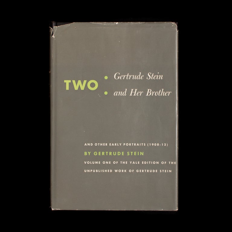 Item #8023 Two: Gertrude Stein and Her Brother and Other Early Portraits [1908-1912]. Gertrude Stein, Carl Van Vechten, Janet Flanner, introduction.