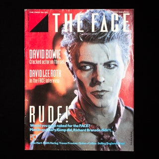Item #8701 The Face. The Face, David Bowie, Nick Logan, Neville Brody, cover, art director