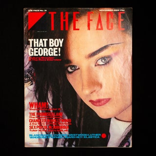 Item #8708 The Face. The Face, Boy George, Nick Logan, Neville Brody, cover, art director