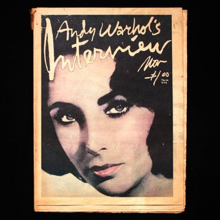 Item #9122 Interview. Interview, Andy Warhol, Elizabeth Taylor, cover