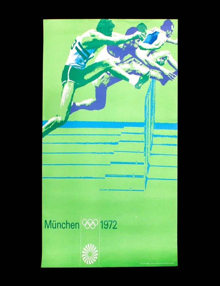 Item #9710 Munich Olympics 1972: Hurdling. Olympics, Otl Aicher.